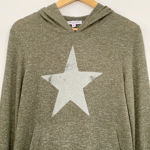 Grayson Threads Military Green Star Hoodie